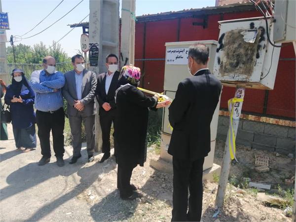 اینترنت پرسرعت روستای ساعتلوی کوه شهرستان ارومیه در بستر فیبر نوری افتتاح شد