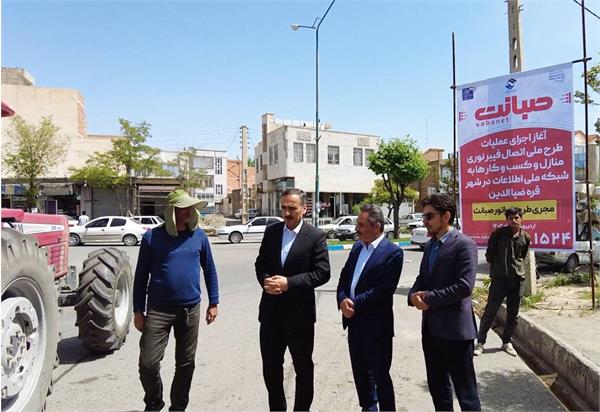 قطار توسعه فیبر نوری منازل و کسب وکارها به شهر قره ضیاءالدین رسید