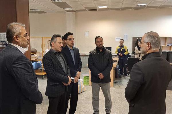 بازید مدیرکل ارتباطات آذربایجان غربی از مرکز تجزیه مبادلات پست استان